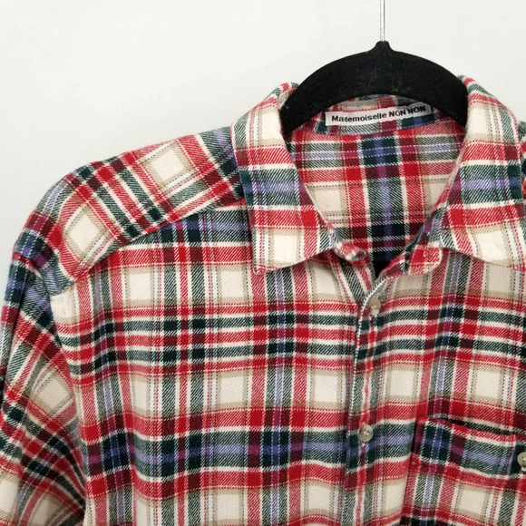 Mademoiselle nomnom Cotton Flannel Shirt Large - Picture 3 of 7